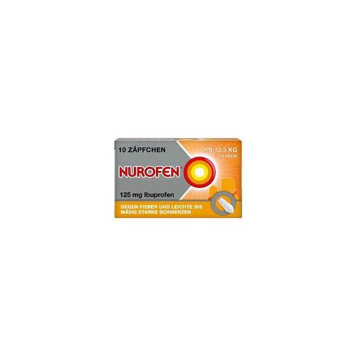 NUROFEN Junior 125 mg Ibuprofen Zäpfchen bei Fieber & Schmerzen 10 St