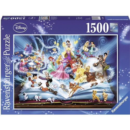 Ravensburger Puzzle Disney’s magisches Märchenbuch, 1500 Puzzleteile, Made in Germany, FSC® – schützt Wald – weltweit, bunt