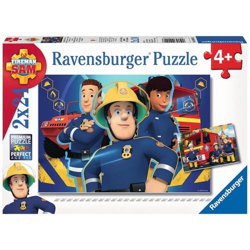 Ravensburger Puzzle Feuerwehrmann Sam, Sam hilft in der Not, 48 Puzzleteile, Made in Europe, FSC® - schützt Wald - weltweit, bunt