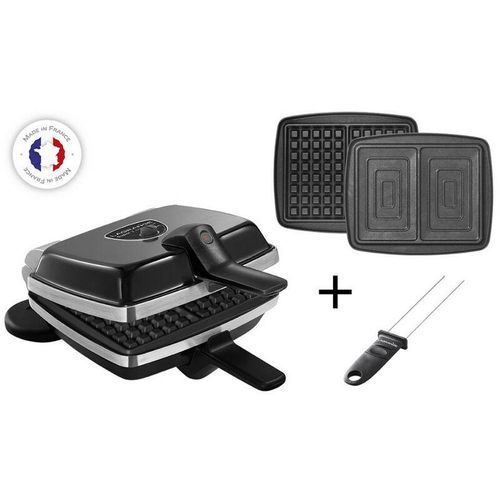 Lagrange – Waffelgemüse 2 Platten 1000w schwarz – 039426