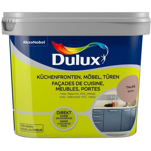 Dulux Holzlack Fresh Up, für Küchen, Möbel und Türen, taupe, 0,75 l, braun