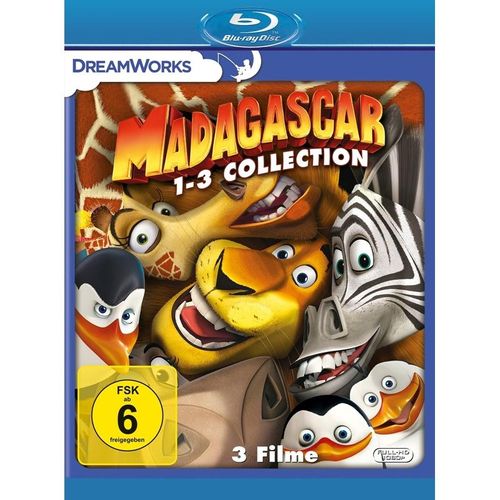 Madagascar 1-3 BLU-RAY Box (Blu-ray)