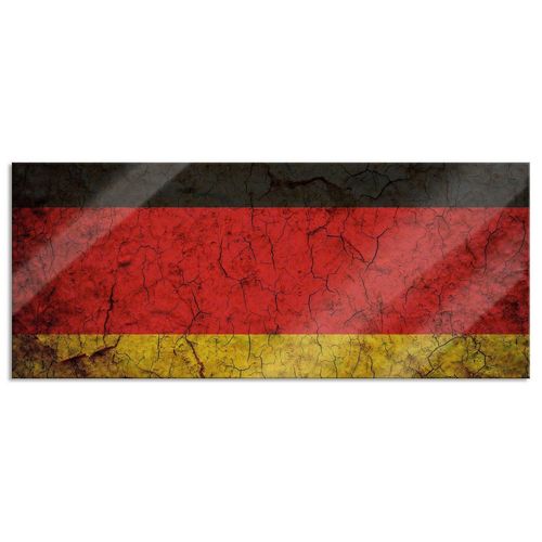 Pixxprint Glasbild Deutschlandfahne