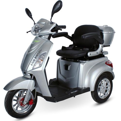 ECO ENGEL 500 Silber, 1000 Watt, 25 km/h, Elektromobil für Senioren, 3 Rad Scooter