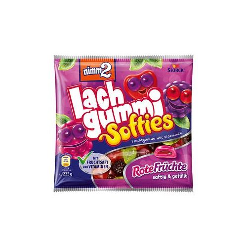 nimm2® Lachgummi Softies Rote Früchte Fruchtgummi 225,0 g