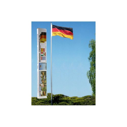 CEPEWA Fahnenmast Fahnenmast Deutschland + Deutschlandfahne WM EM