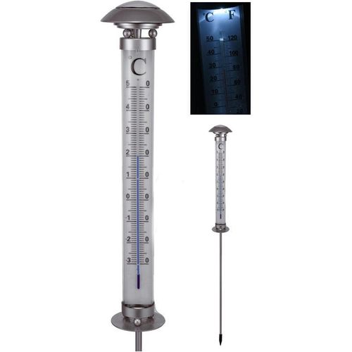 Solar Thermometer xxl 112cm – Garten Außenthermometer Gartenthermometer