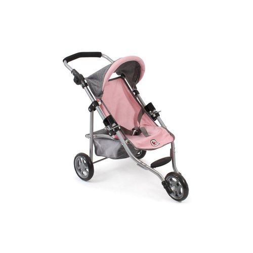 CHIC2000 Puppenwagen 612 15 Jogging-Buggy "LOLA" Melange grau-rosa