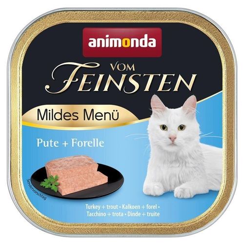 Animonda Mildes Menü Katzenfutter, 32 x 100 g, Pute & Forelle