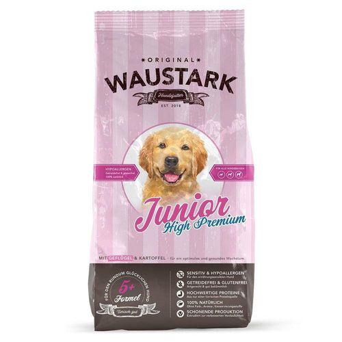 Waustark Junior High Premium Hundefutter, 1,5 kg