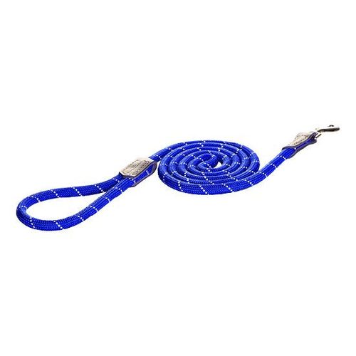 Rogz Rope Hundeleine einfach, Länge 1,80 m, Breite 6 mm, blau