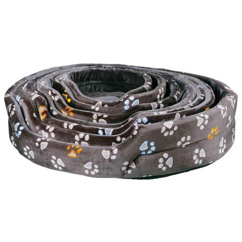 TRIXIE Hundebett Jimmy mit rutschfestem Boden, M: 75 × 65 cm, grau