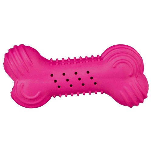 TRIXIE Knister-Knochen Hundespielzeug, 11 cm, zufällige Farbe
