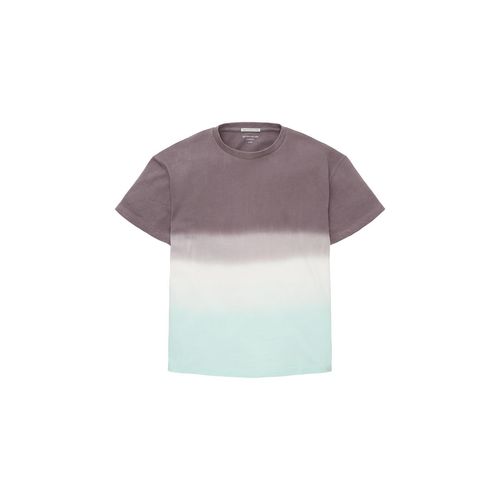 TOM TAILOR Jungen T-Shirt mit Farbverlauf, grau, Farbverlauf / Dip-Dye, Gr. 140
