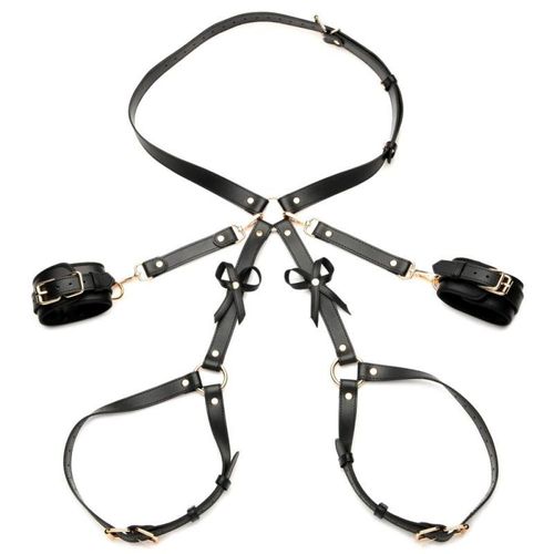 Bondage Harness mit Schleifen M/L - Schwarz