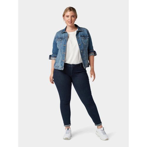 Skinny Jeans mit Bauch-Shaping-Effekt, dark blue Denim, Gr.54