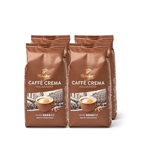 Caffè Crema Vollmundig – 4x 1 kg Ganze Bohne