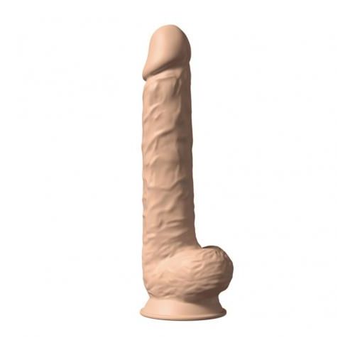 SilexD Gode Ventouse XXL avec testicules Silexd 38 cm ø7 Beige