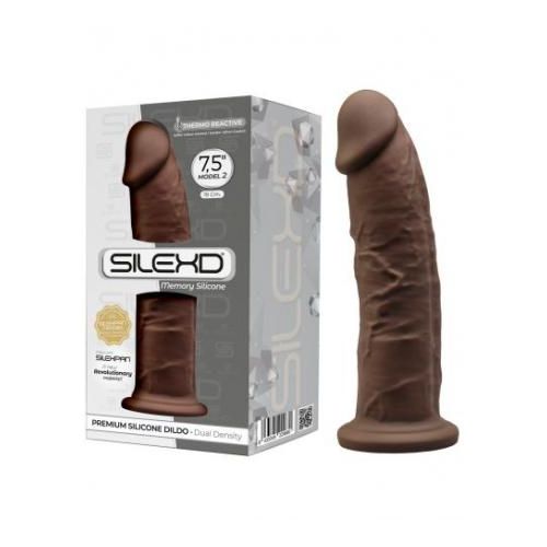 SilexD Gode ventouse SilexD 19 cm x ⌀ 4.8 cm Model 2 Marron