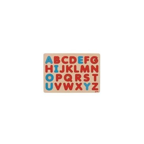 Goki 57453 - Alphabet-Puzzle nach Art Montessori, französisch, 26 Teile