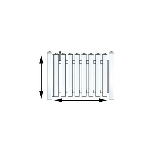 Gartenzaun Einzeltor aus Kunststoff - weiß 100 x 60 cm