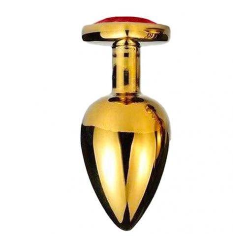 Clara Morgane My GOLD Secret Plug doré - Large Rouge