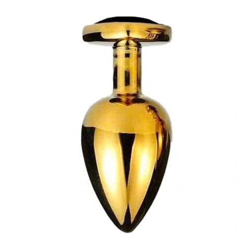 Clara Morgane My GOLD Secret Plug doré - Large Noir