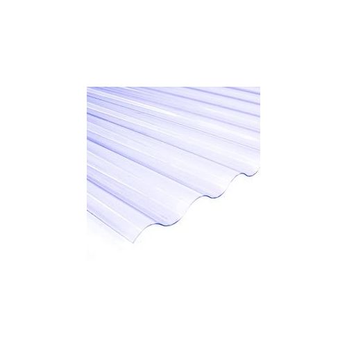 PVC-Wellplatte 76/18 200 x 90 cm 0,7 mm klar
