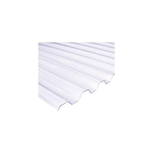 PVC-Wellplatte Trapez 70/18 200 x 90 cm 0,8 mm klar