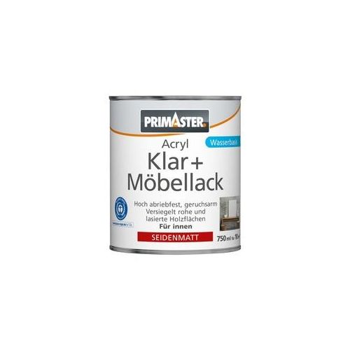 Primaster Klar und Möbellack 750 ml farblos seidenmatt