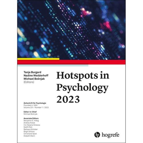 Hotspots in Psychology 2023, Kartoniert (TB)