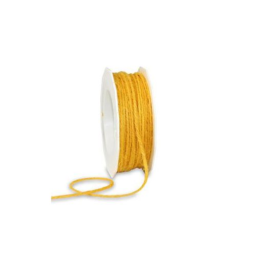 PRÄSENT Kordel Jute matt gelb 2,0 mm x 25,0 m