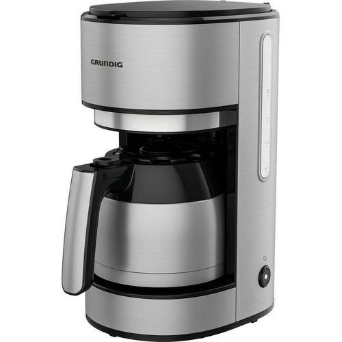 Grundig Filterkaffeemaschine KM 5620 T, 1l Kaffeekanne, schwarz|silberfarben