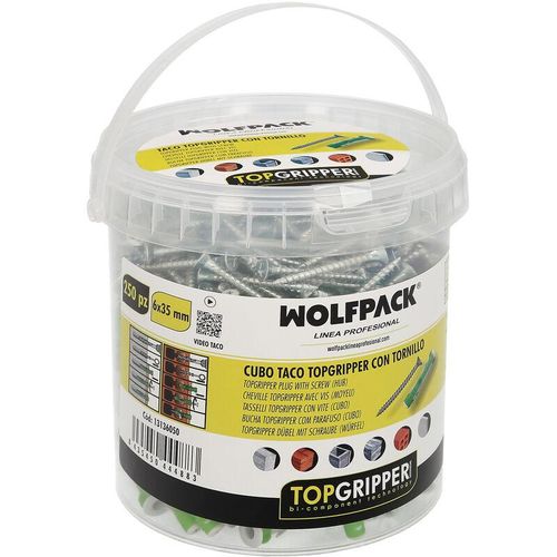 Wolfpack – Topgripper-Würfel aus Bimaterial mit Schrauben ø 6 mm. 250 Stück