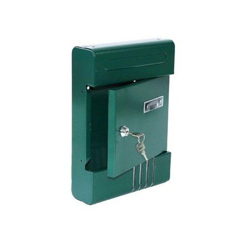 Trade Shop Traesio – metallbriefkasten mit briefkastenschlüssel H2803 grün 56851