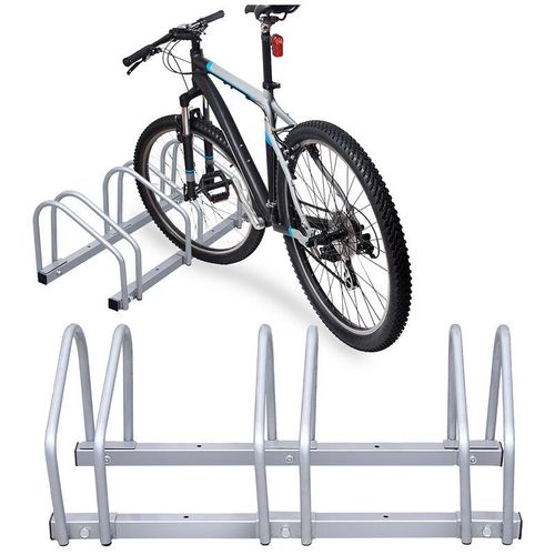 Fahrradständer für 3 Räder 70.5x32x26cm verzinkt und für Wandmontage geeignet – Silber – Tolletour