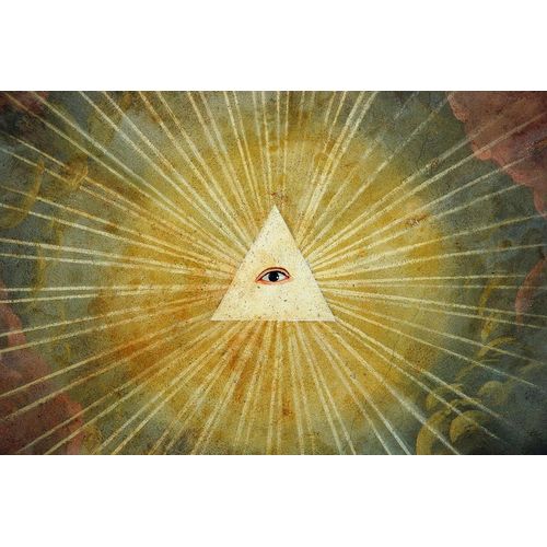 Papermoon Fototapete »Abstrakt Dreieick mit Auge«