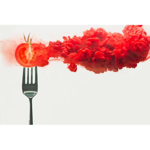Papermoon Fototapete »Photo-Art DINA BELENKO, ZERFALLENE TOMATE«