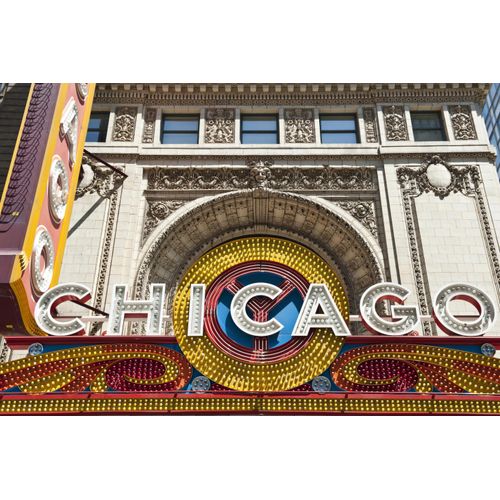 Papermoon Fototapete »CHICAGO-ALTSTADT NEW YORK LAS VESGAS VINTAGE SCHILD XXL«