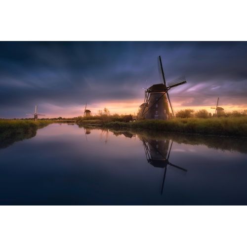 Papermoon Fototapete »Photo-Art JESUS M GARCIA, KINDERDIJK-WINDMÜHLEN«