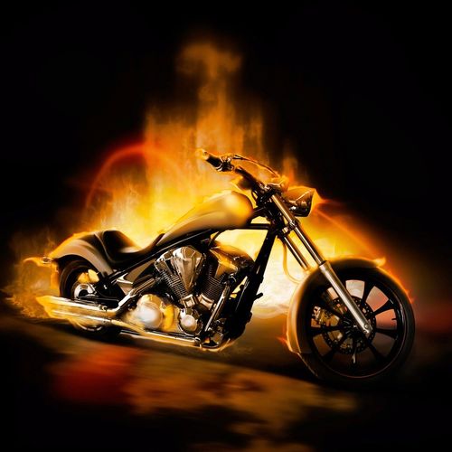 Papermoon Fototapete »Motorrad«