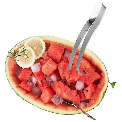 Wassermelonenschneider, Küchen-Wassermelonen-Melonen-Schneideartefakt, Obstwerkzeug aus 304 Edelstahl, b