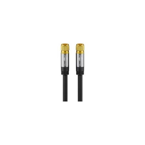 SAT-Antennenkabel (135dB typ), F-Stecker ></noscript> F-Stecker schwarz, 3 Meter