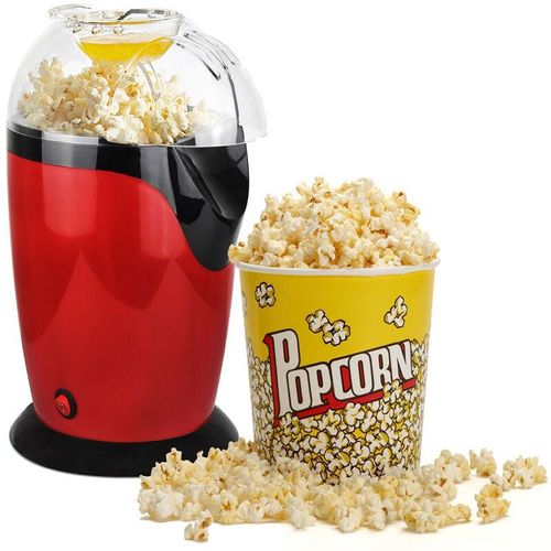 Domaier – Popcornmaschine für Zuhause, Elektrischer Popcorn-Maker, Rot, Größe: 30,5 x 17 x 16,3 cm, Gewicht: 0,79 kg – Rot