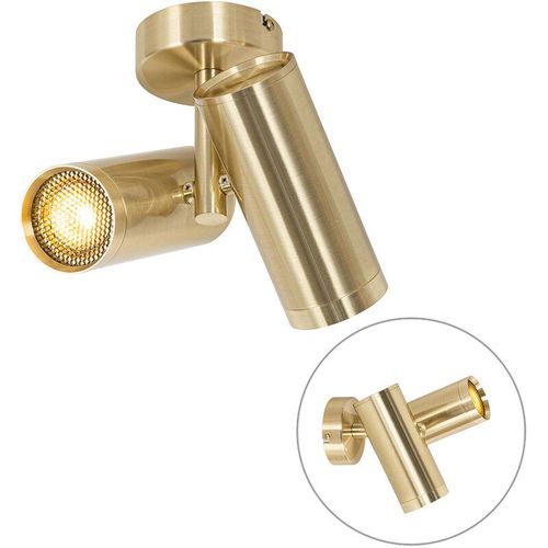 Design-Spot gold verstellbar 2-flammig – Scopio Honey - Gold