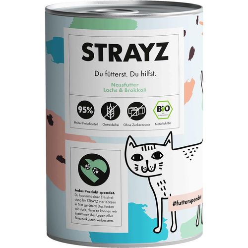 STRAYZ Bio Lachs & Brokkoli 6x400g