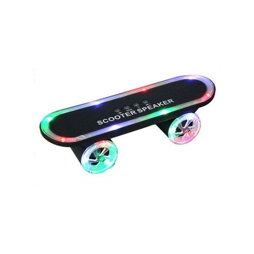 Bluetooth lautsprecher tragbarer skateboard-förmiger led aux wiederaufladbarer lautsprecher