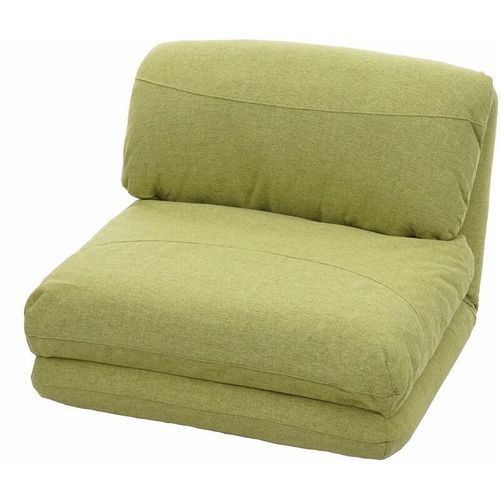 Schlafsessel HHG 528, Schlafsofa Funktionssessel Klappsessel Relaxsessel, Stoff/Textil grün – green