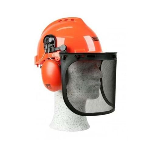 AL-KO Oregon Safety Helmet with Earmuffs and Visor