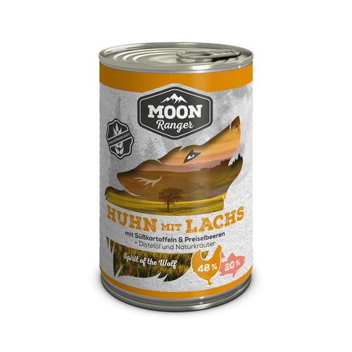 MOON Ranger Huhn mit Lachs & Süßkartoffeln 6x400g